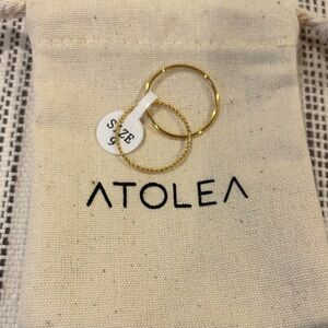 Gold ATOLEA Rings Set